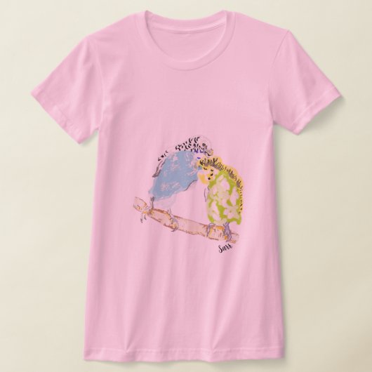 Tシャツ：愛の鳥 Tシャツ (レイダウン)