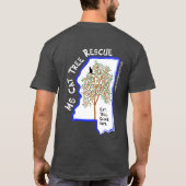 Tシャツ、文字のロゴの前部、地図のロゴの背部 Tシャツ (裏面)