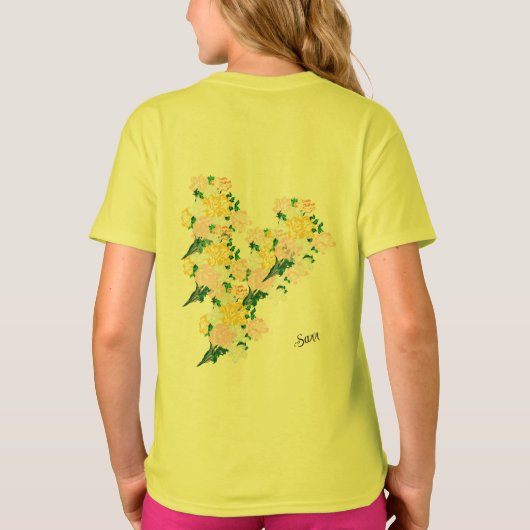 Tシャツ：春の花 Tシャツ (裏面)