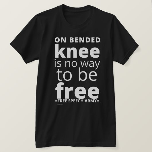 Tシャツ「曲がったひざで…」 Tシャツ (デザイン正面)