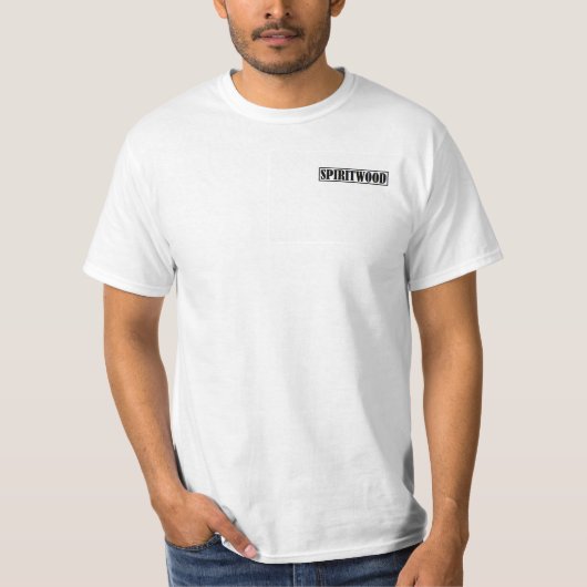 Tシャツ 月夜の狼の遠吠え (正面)