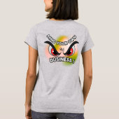 Tシャツ:気をつけろ(グレー) Tシャツ (裏面)