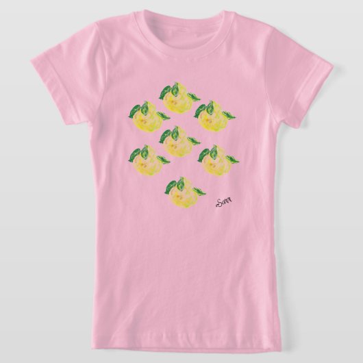 Tシャツ：洋ナシの花 Tシャツ (レイダウン)