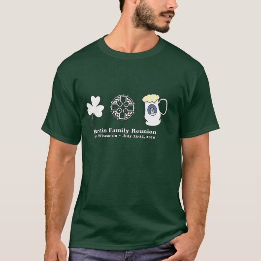 Tシャツ-深緑色 Tシャツ (正面)