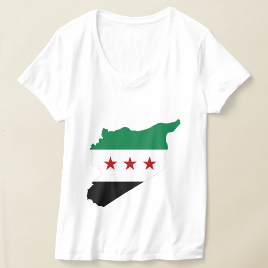 tシャツ – 無料シリア地図 (レイダウン)