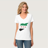 tシャツ – 無料シリア地図 (正面フル)