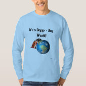 Tシャツ：犬の世界 – Dog World Tシャツ (正面)