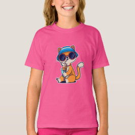 Tシャツ 猫のバケーション