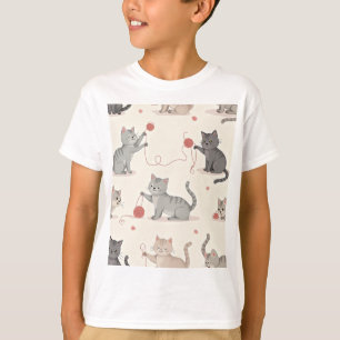 Tシャツ(猫柄よくはしゃぐ) Tシャツ