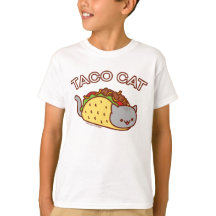 Tシャツ（男の子）「TACO CAT」