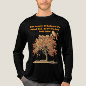 Tシャツ - 秋を感じるインスピレーションの引用 (正面)