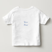 Tシャツ　美しい鳥のデジタルイラスト トドラーTシャツ (裏面)