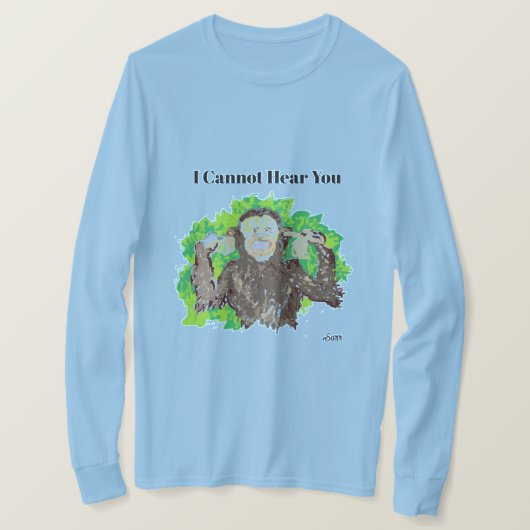 Tシャツ：聞こえない Tシャツ (デザイン正面)