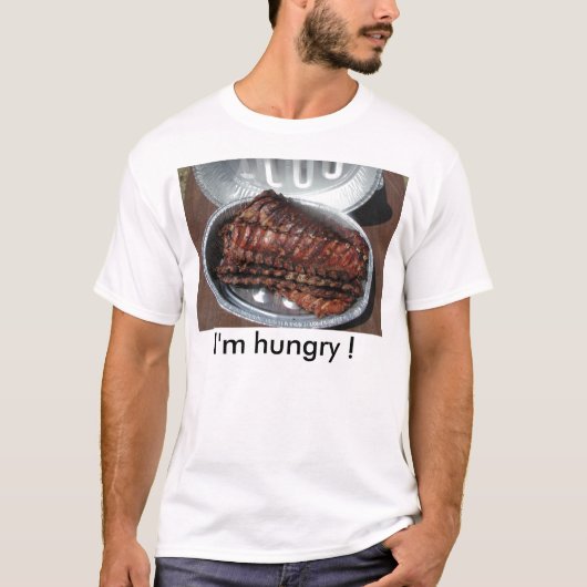 Tシャツ、肋骨、私は空腹です! Tシャツ (正面)