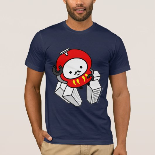 Tシャツ-行って下さい! Darumaのロボット!! Tシャツ (正面)