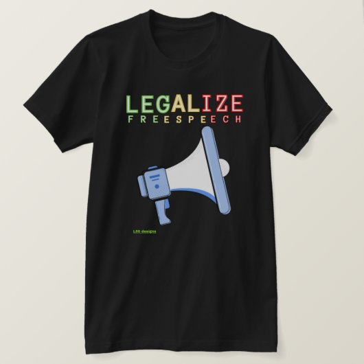 Tシャツ「言論の合法化」 Tシャツ (デザイン正面)