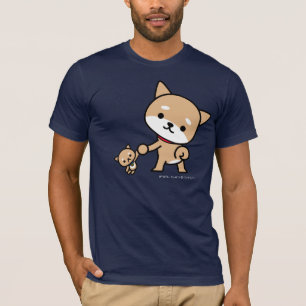 Tシャツ-詰まったな子犬を持つ子犬 Tシャツ