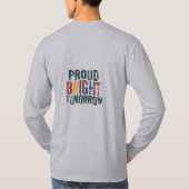 Tシャツ「誇りを持った伝統・ブライト・フューチャー」 Tシャツ (裏面)