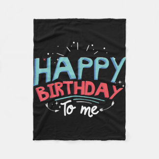 Tシャツ 誕生日 お祝い デザイン バースデーパーティー フリースブランケット