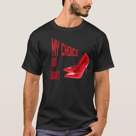 tシャツ,赤いハイヒール tシャツ (正面)