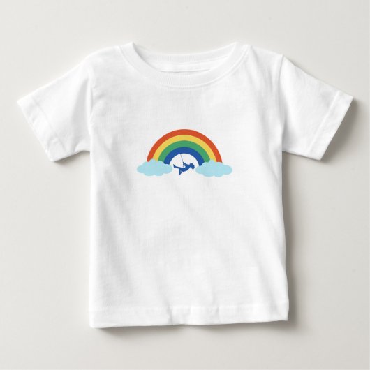Tシャツ 赤ちゃん キッズ ゲーム 虹 (正面)