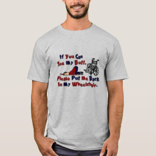Tシャツ-車椅子の背面 Tシャツ