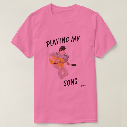 Tシャツ：遊さんの歌 Tシャツ (デザイン正面)
