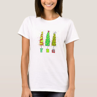Tシャツ - 遊び心のあるクリスマスツリー