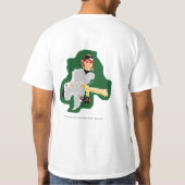 Tシャツ：野球選手# 1パパ Tシャツ (裏面)
