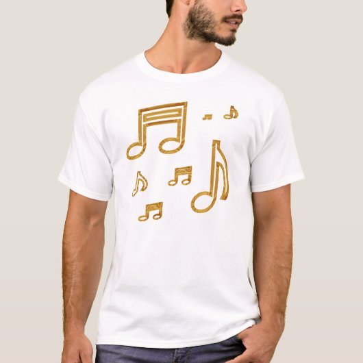 Tシャツ-金ゴールドノート Tシャツ (正面)