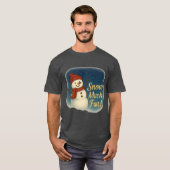 Tシャツ 雪でいっぱい楽しもう! (正面フル)