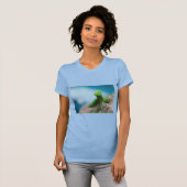 Tシャツ - 青いカマキリの世界 (正面フル)