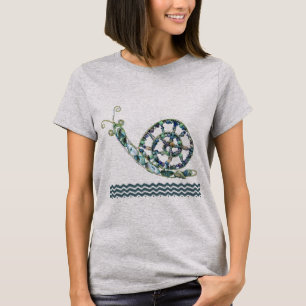 Tシャツ-青石のかたつむり Tシャツ