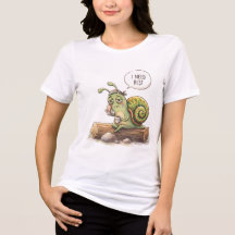 Tシャツ 面白い 疲れたカタツムリ "休息が必要" かわいいイラスト