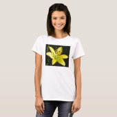 Tシャツ – 鮮やかな黄色のユリは本当に目立つ (正面フル)