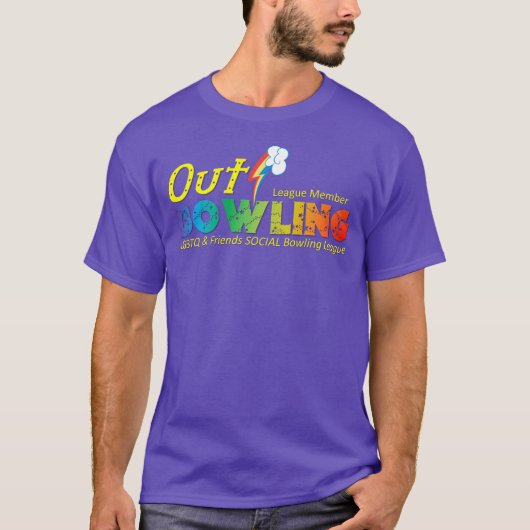 Tシャツ:2015年 レインボーロゴ パープルT Tシャツ (正面)