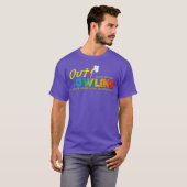 Tシャツ:2015年 レインボーロゴ パープルT Tシャツ (正面フル)