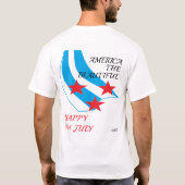 Tシャツ:7月4日を祝おう! Tシャツ (裏面)