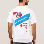 Tシャツ:7月4日 Tシャツ (裏面)
