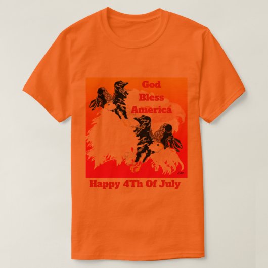 Tシャツ：7月4日 Tシャツ (デザイン正面)