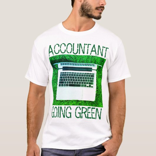 Tシャツ「Accountant Going Green」 Tシャツ (正面)