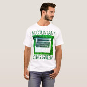 Tシャツ「Accountant Going Green」 Tシャツ (正面フル)