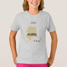 Tシャツ – Alaska Map with City