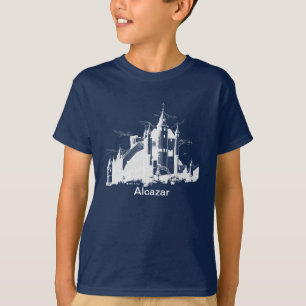 Tシャツ- Alcazar (暗闇で白い) Tシャツ