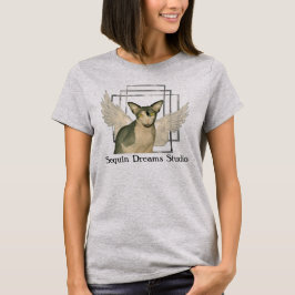 Tシャツ | Angel WingsのSphynx Cat忍者