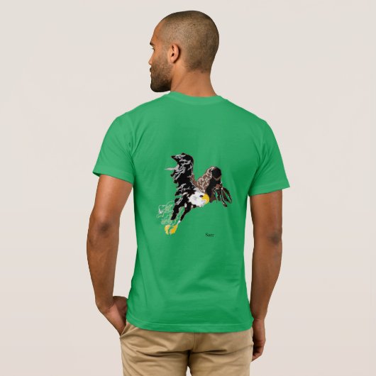 Tシャツ： Bald Eagle Tシャツ (裏面フル)