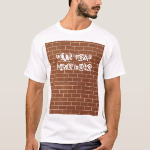 Tシャツ(Brisk Wallデザイン付きカスタム文字) Tシャツ