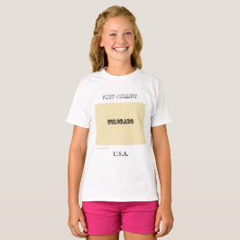 Tシャツ – Colorado Map with City