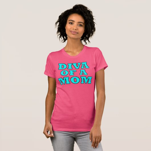 Tシャツ「DIVA OF A Mom」 Tシャツ (正面フル)