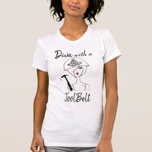Tシャツ「Diva With a ToolBelt!」 Tシャツ (正面)